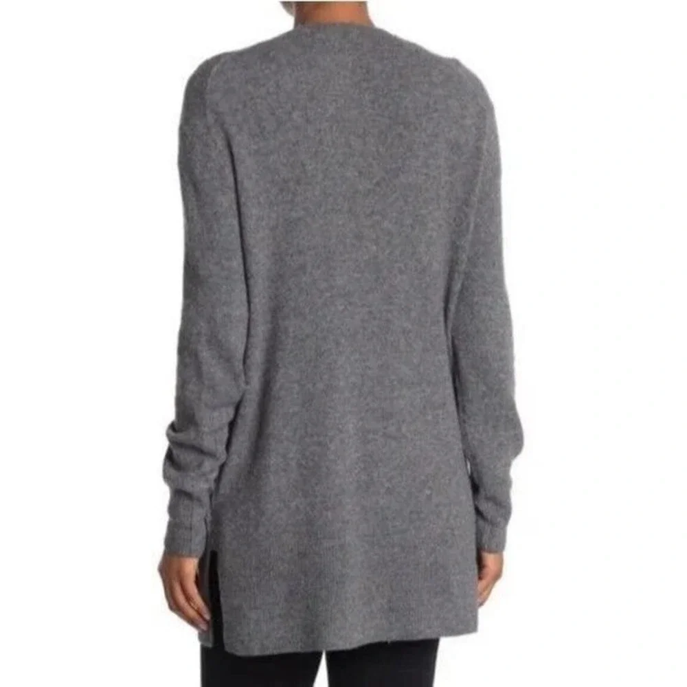 Madewell Cozy Walker Cozy Alpaca Wool Blend Open Cardigan w Pockets - Picture 2 of 10